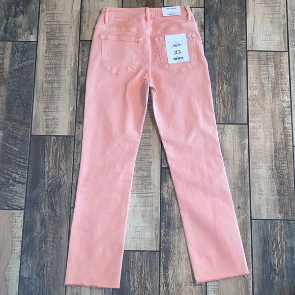 Mica Hazel high rise vintage straight Women's Pink Jeans 🆕 - Picture 3 of 11